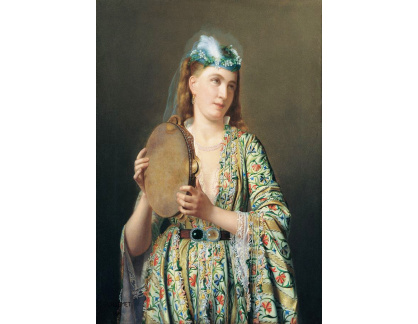 KO V-168 Pierre Désiré Guillemet - Portrét ženy hrající na tamburínu