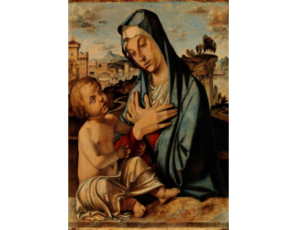 KO V-389 Bartolomeo Montagna - Madonna a dítě