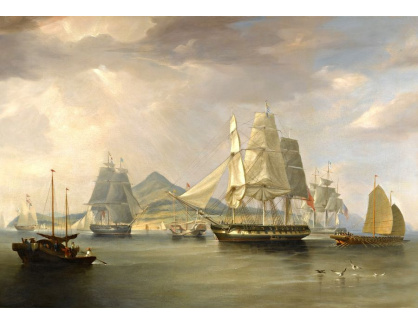 KO VI-498 William John Huggins - Opiové lodě v Lintin v Číně