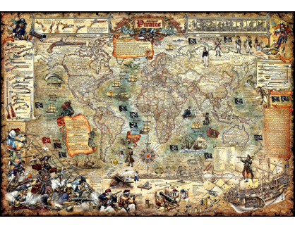 KO VI-39 Neznámý autor - Pirátská mapa světa