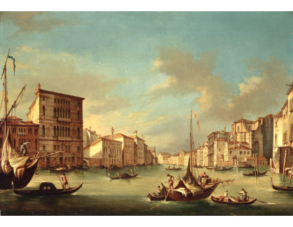 KO VI-46 Neznámý autor - Pohled na Grand Canal s kostelem San Geremia Benátkách
