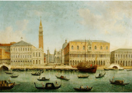 KO VI-50 Neznámý autor - Pohled na molo s Dóžecím palácem v Benátkách