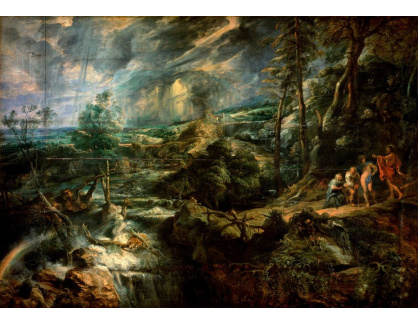 KO VI-207 Peter Paul Rubens - Bouřková krajina s Jupiterem, Merkurem, Philemonem a Baucisem