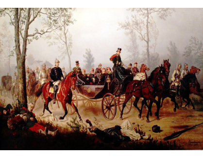 KO VI-454 Wilhelm Camphausen - Otto von Bismarck doprovázející císaře Napoleona III