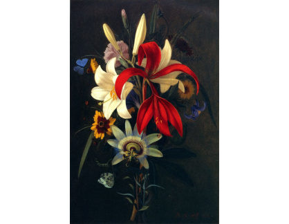 VKZ 15 Adolf Senff - Zátiší s liliemi a jinými květinami