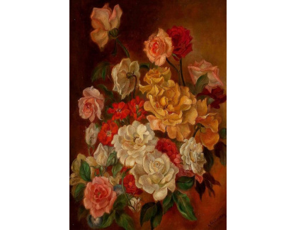 VKZ 368 Johan Laurentz Jensen - Květinové zátiší s růžemi