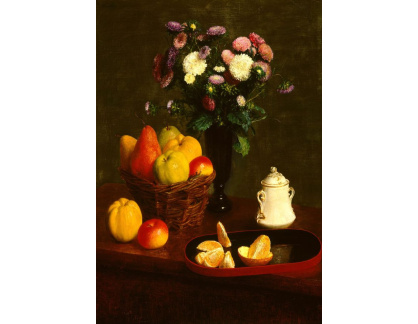 VKZ 493 Henri Fantin-Latour - Zátiší s květinami a ovocem
