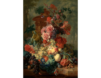VKZ 497 Jan van Huysum - Zátiší s květinami a hrozny