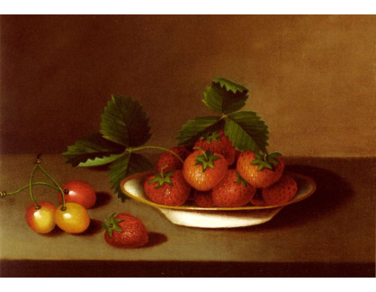 VZ059 Raphaelle Peale - Zátiší s jahodami a třešněmi