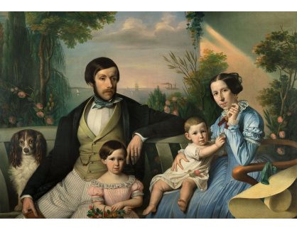 PORT-587 Giuseppe Tominz - Pietro Stanislao Parisi s rodinou