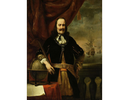 PORT-543 Ferdinand Bol a Willem van de Velde - Portrét Michiela de Ruyter