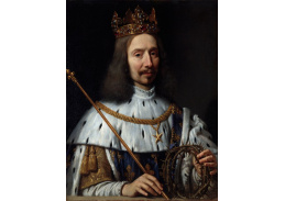 PORT-568 Philippe de Champaigne - Vincent Voiture jako král Ludvík