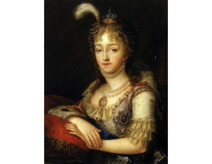 PORT-116 Elisabeth Vigee-Lebrun - Portrét císařovny Elizabet Alexejevny