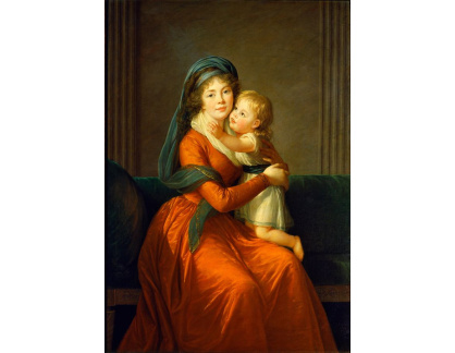 PORT-126 Elisabeth Vigee-Lebrun - Portrét princezny Alexandry Golitsyn se synem Petrem