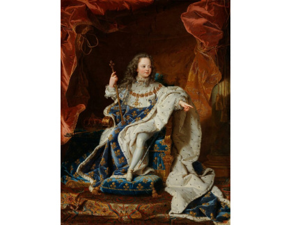 PORT-266 Hyacinthe Rigaud - Portrét Ludvíka XV