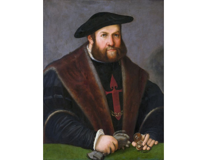 PORT-287 Christoph Amberger - Portrét Ulricha Ehingera jako rytíře z řádu Santiaga