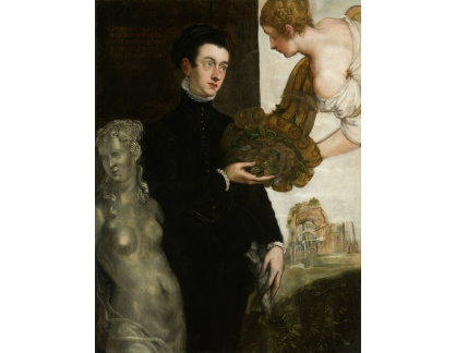 PORT-296 Jacopo Tintoretto - Portrét Ottavia Strady