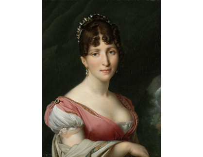 PORT-35 Anne Louis Girodet-Trioson - Portrét Hortense de Beauharnais