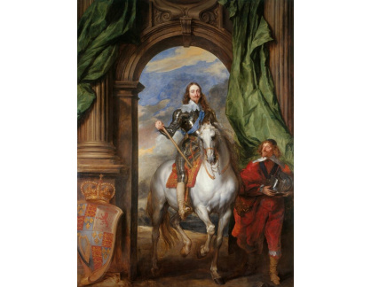 PORT-43 Anthony Van Dyck - Jezdecký portrét Karla I