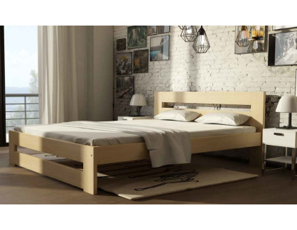 IRBIS, postel 90x200cm, borovicový masiv