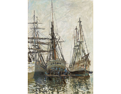 A-302 Claude Monet - Lodě v přístavu