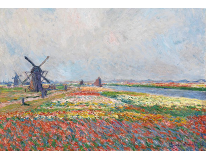 A-340 Claude Monet - Tulipánová pole poblíž Haagu