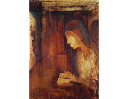 A-386 Odilon Redon - Žena čte knihu