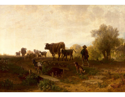 A-665 Friedrich Voltz - Pastýř s dobytkem