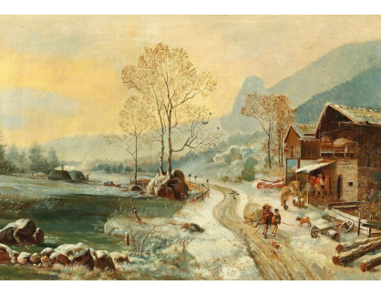 A-684 Heinrich Bürkel - Zimní vesnice