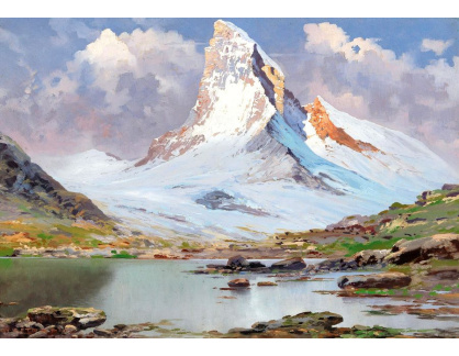 A-878 Toni Haller - Pohled na Matterhorn