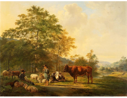 A-1130 Pieter Gerardus van Os - Krajina s pastýřem a dobytkem