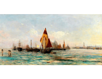 A-1287 Theodor von Ehrmanns - Rybářské lodě poblíž Benátek