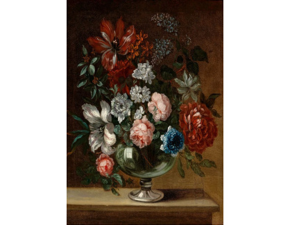 A-1390 Antoine Monnoyer - Květiny ve skleněné váze