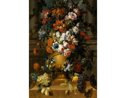 A-1416 Gaspar Pieter Verbruggen - Květiny s ovocem na podstavci