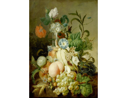 A-1439 Jan Evert Morel - Zátiší s květinami a ovocem