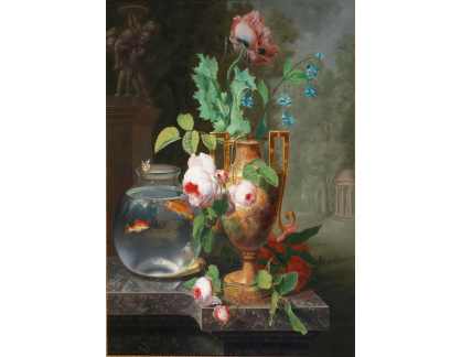 A-1443 Jean-Baptiste Berre - Zátiší s květinami ve váze
