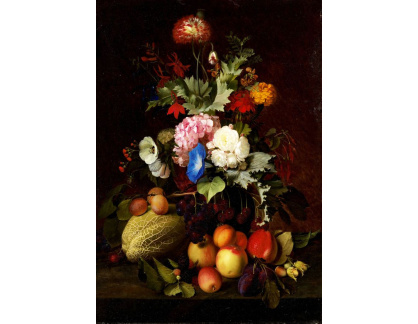 A-1483 Otto Diderich Ottesen - Zátiší s ovocem a květinami