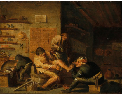 A-1626 Adriaen van Ostade - Ošetření nohy