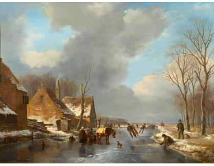 A-1637 Andreas Schelfhout - Ledové potěšení