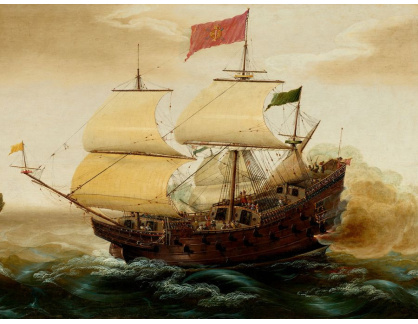 DDSO-2396 Cornelis Verbeeck - Španělská galeona při palbě z děl
