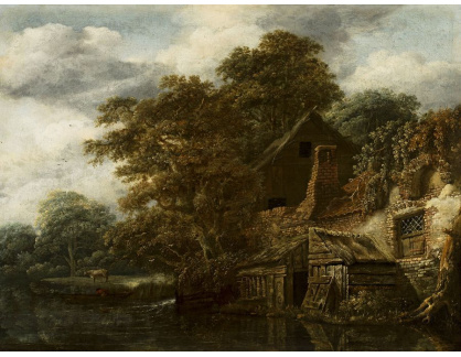 A-1666 Cornelis Decker - Krajina s mlýnem