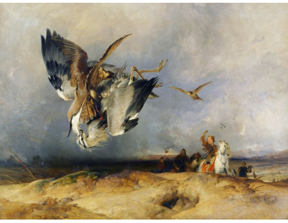 A-1675 Edwin Landseer - Na lovu