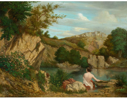 A-1759 Jean Babtiste Mallet - Koupání na břehu jezera
