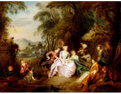 A-1761 Jean-Baptiste Joseph Pater - Odpočinek v parku