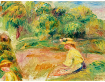 A-1828 Pierre-Auguste Renoir - Krajina se dvěmi postavami