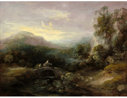 A-1836 Thomas Gainsborough - Horská krajina s mostem
