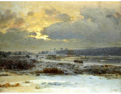 A-1842 Vladimir Donatovič Orlovsky - Trojspřeží na sněhu