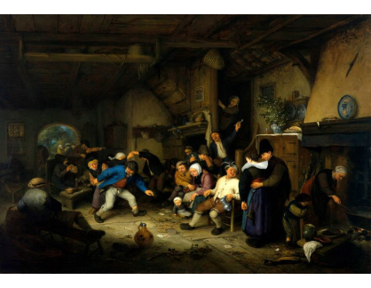 A-1871 Adriaen van Ostade - Sedláci tančící v krčmě