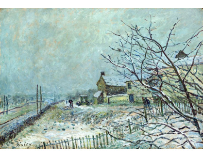 A-1905 Alfred Sisley - První sníh ve Veneux-Nadon