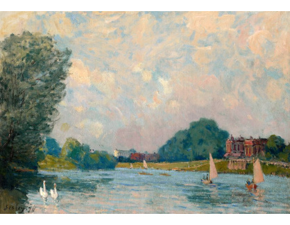 A-1906 Alfred Sisley - Temže v Hampton Court